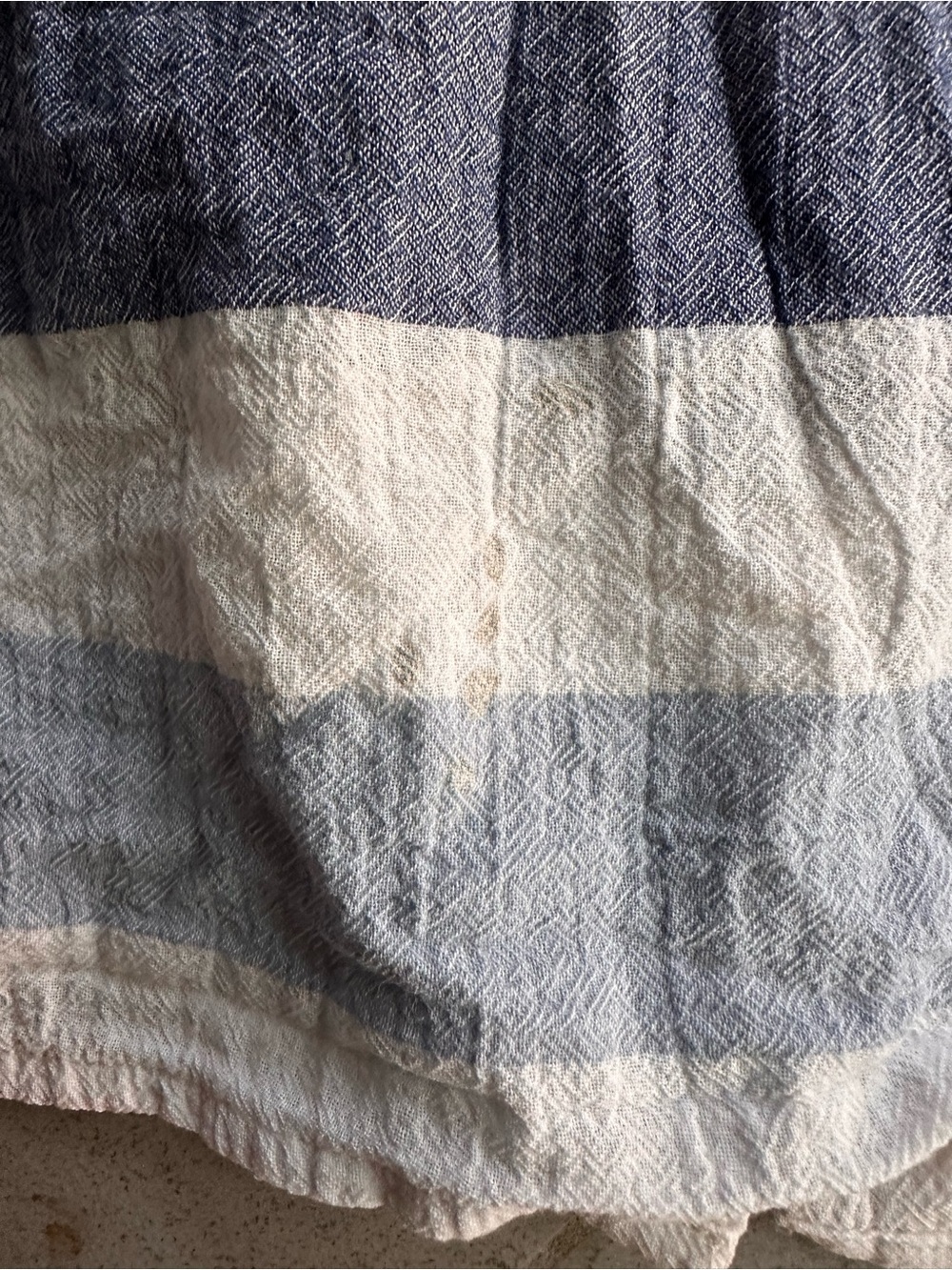 Tea Collection size 6 Chalk Stripe Button Front red white and blue dress - Picture 7 of 7